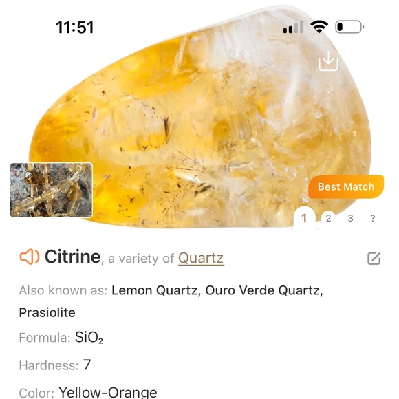 Genuine natural citrine loose beads on string for jewelry making - Picture 3 of 3